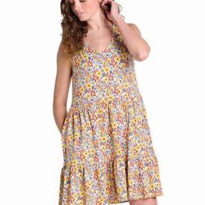 Toad&Co Colorful Floral Tiered Mini Dress